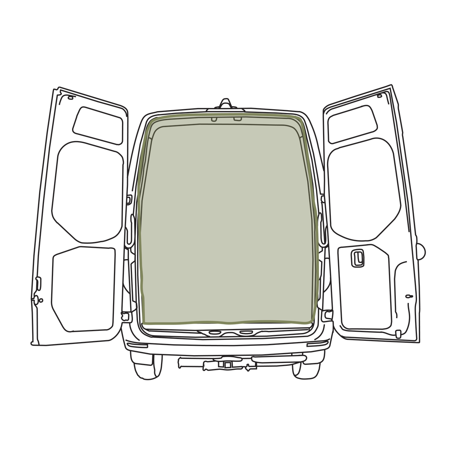 Mercedes Sprinter Bug Screen - Rear Door