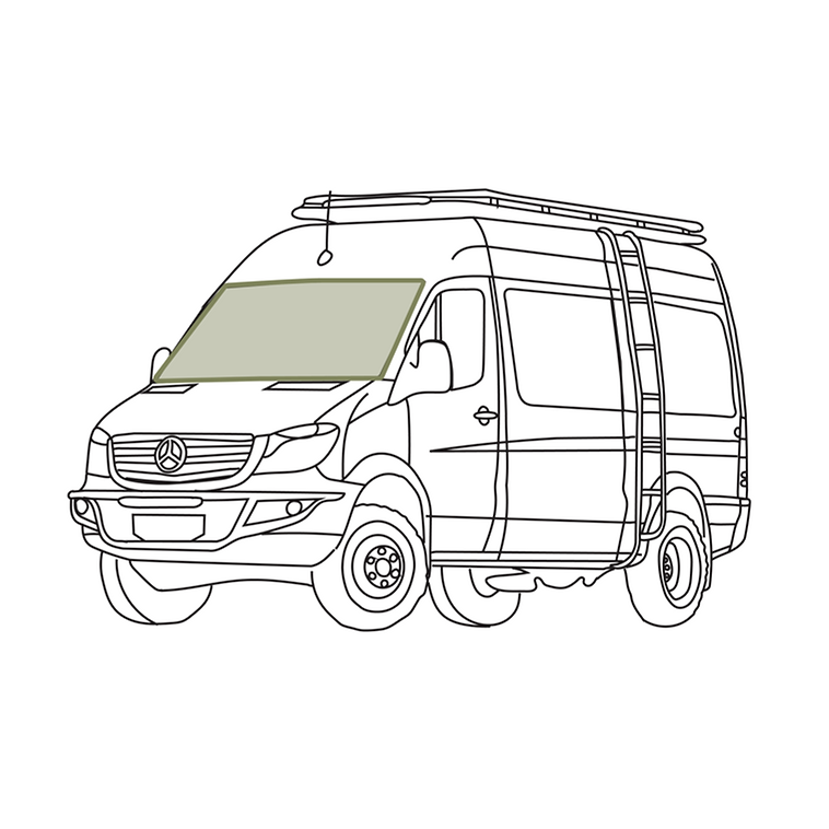 Mercedes Sprinter Reflective Front Windshield Cover