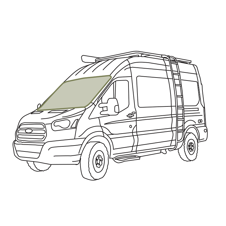 Ford Transit Reflective Front Windshield Cover