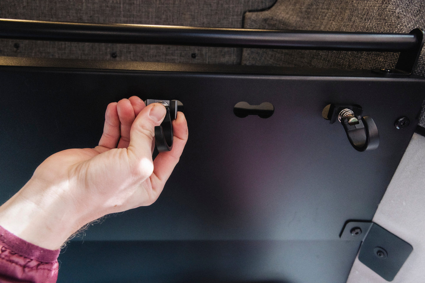 Ford Transit Headliner Shelf & Curtain Rod