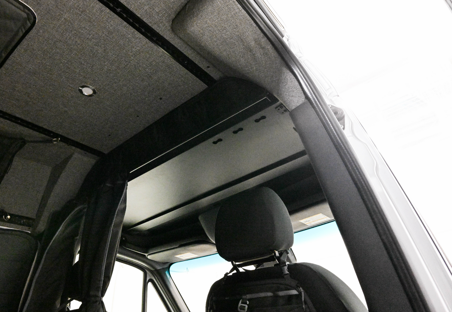 Ford Transit Headliner Shelf & Curtain Rod