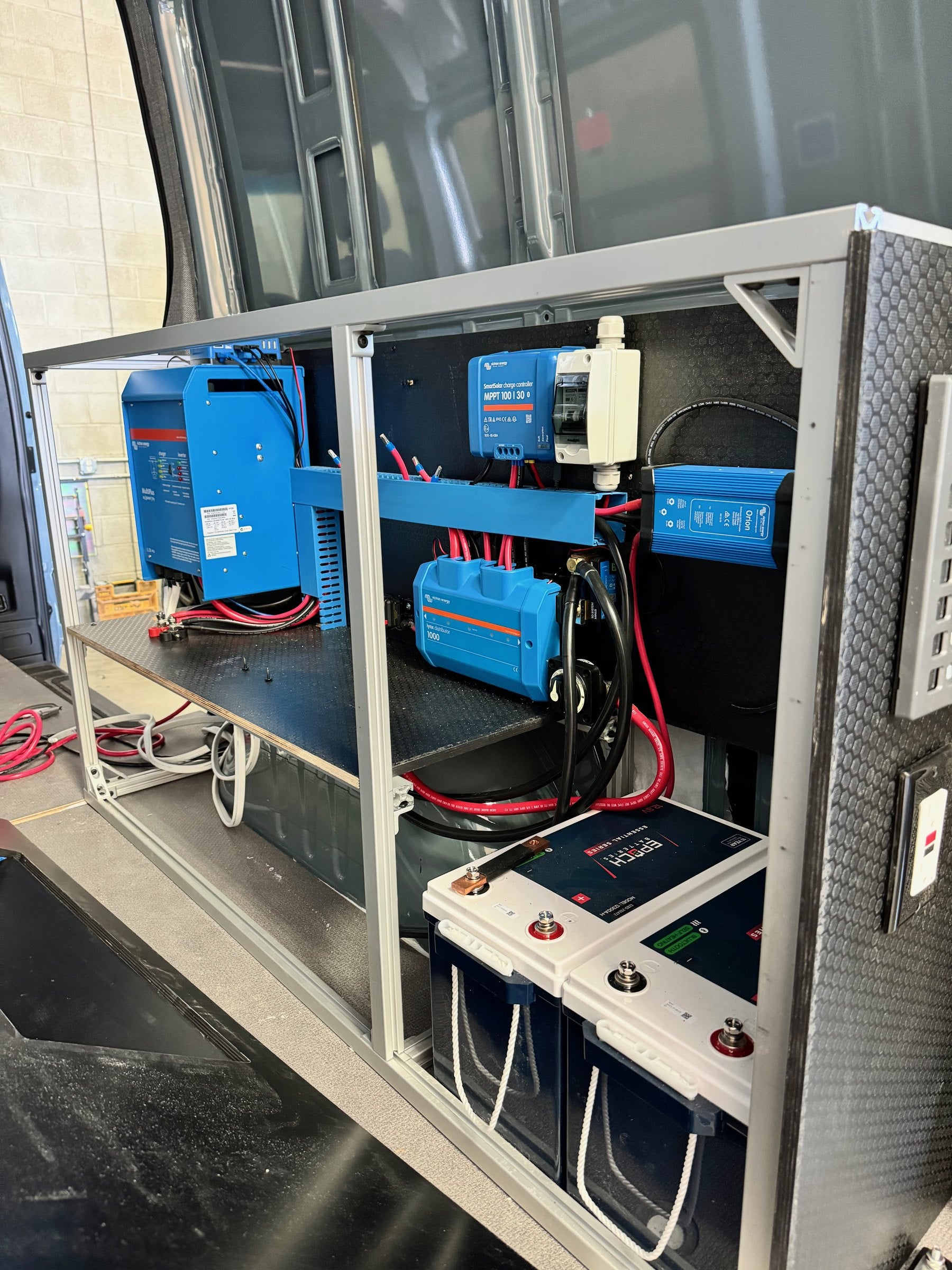 Electrical system in aluminum framing
