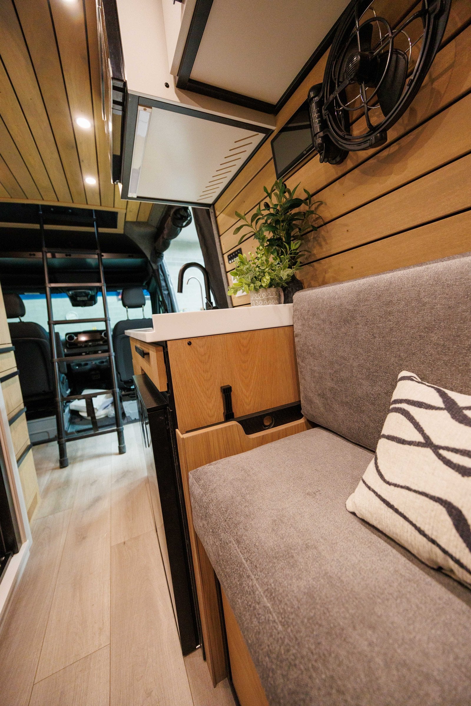 Finished van bench seating