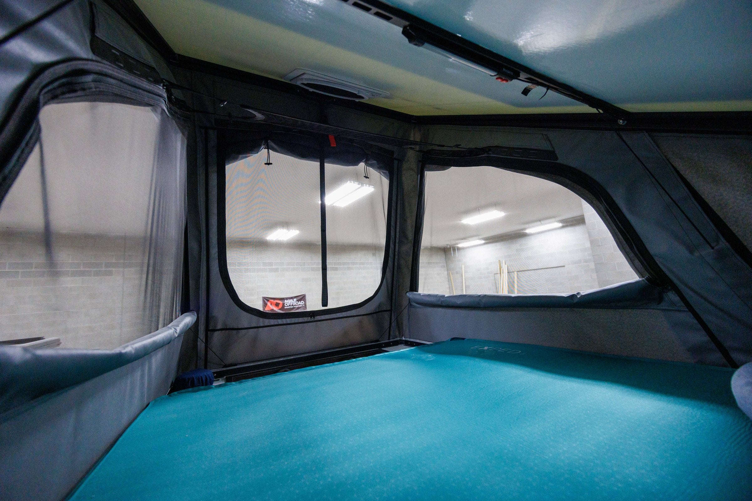 Snowbird Platinum pop-top sleeping area