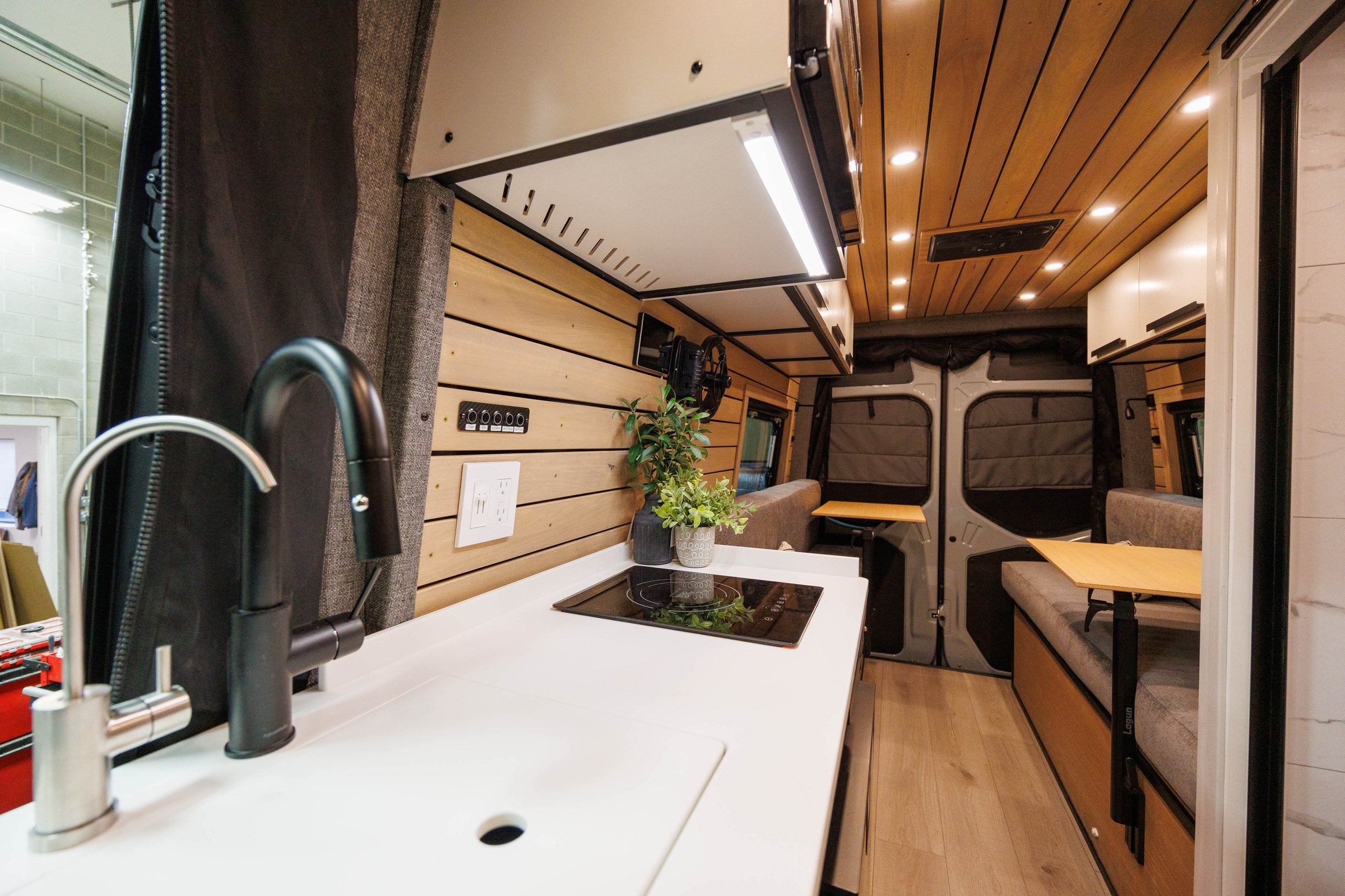 Galley cooktop and sink