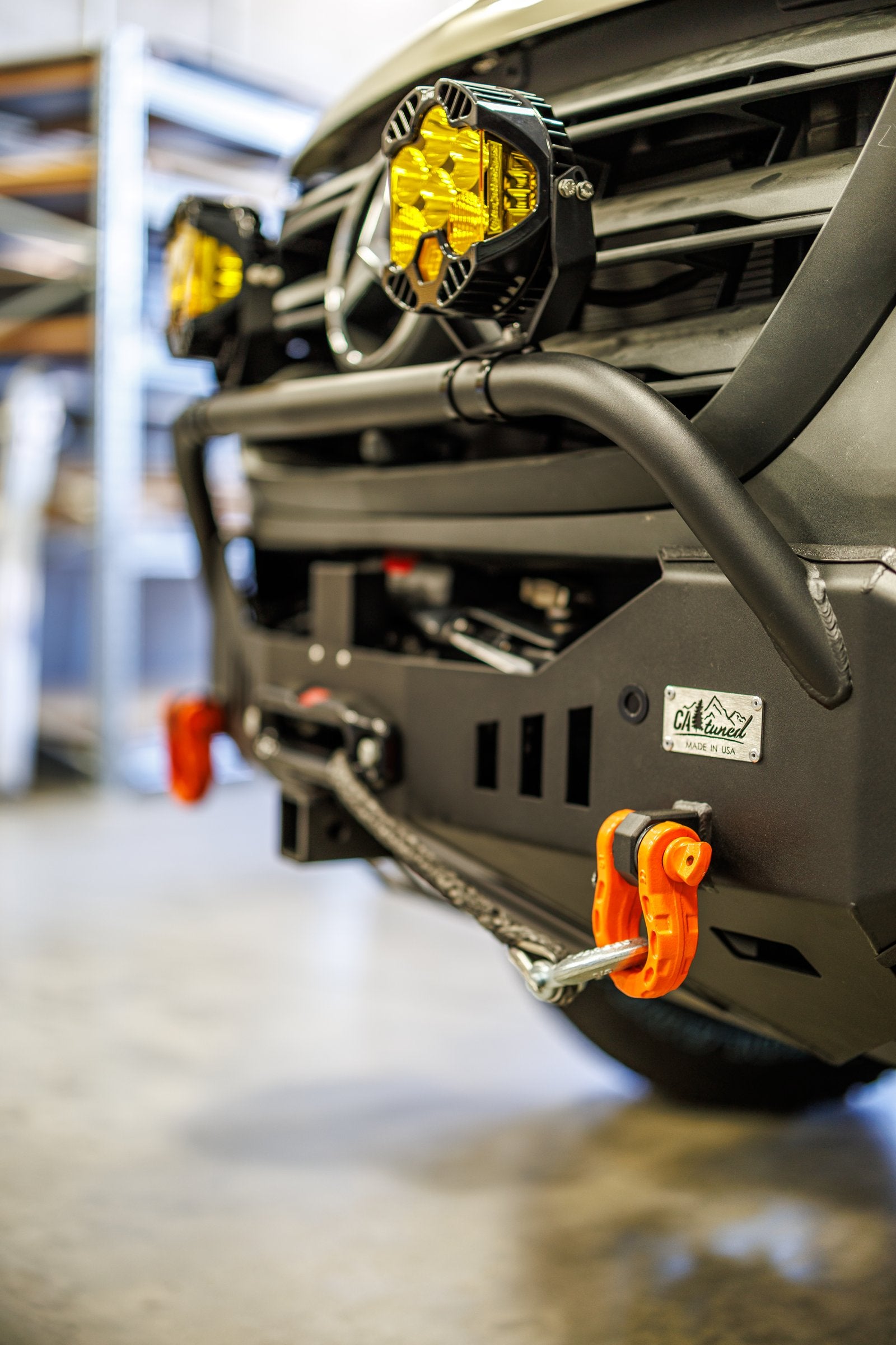 Off-road bumper, winch and recovery points