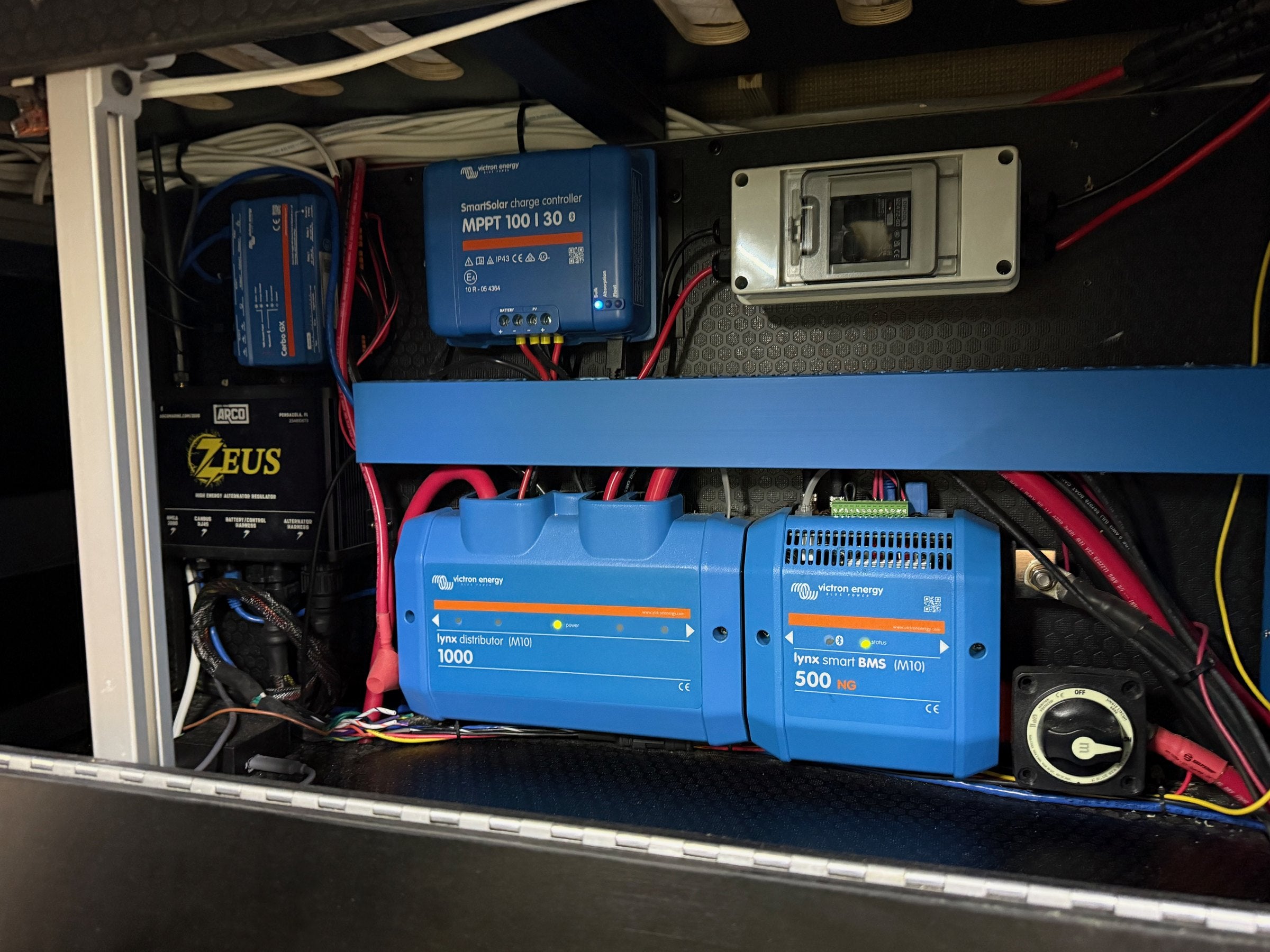 Victron electrical cabinet